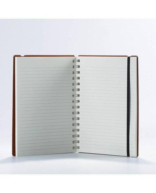 Caderno A5 pautado Vacavaliente camel 3