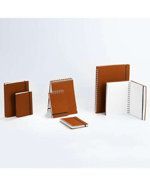 Caderno A5 pautado Vacavaliente camel 4