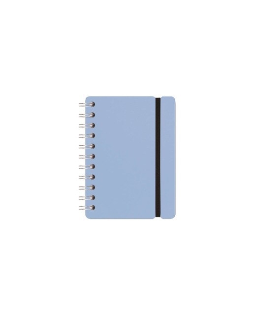 Caderno A6 pautado Vacavaliente azul claro 2