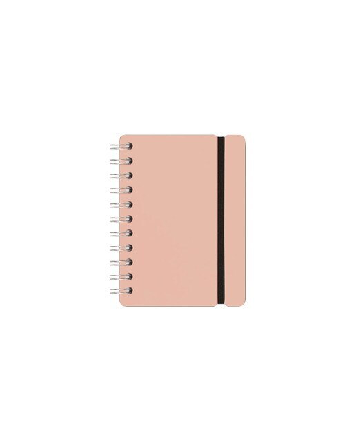 Caderno pautado A6 Vacavaliente rosa 2