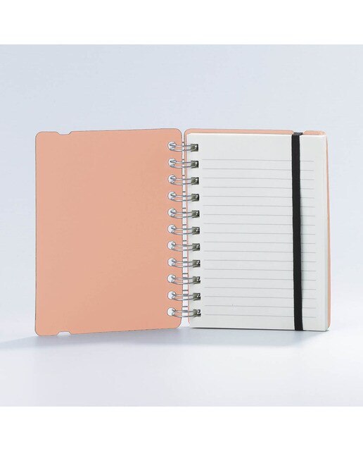 Caderno pautado A6 Vacavaliente rosa 3