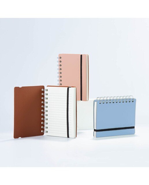 Caderno pautado A6 Vacavaliente rosa 6
