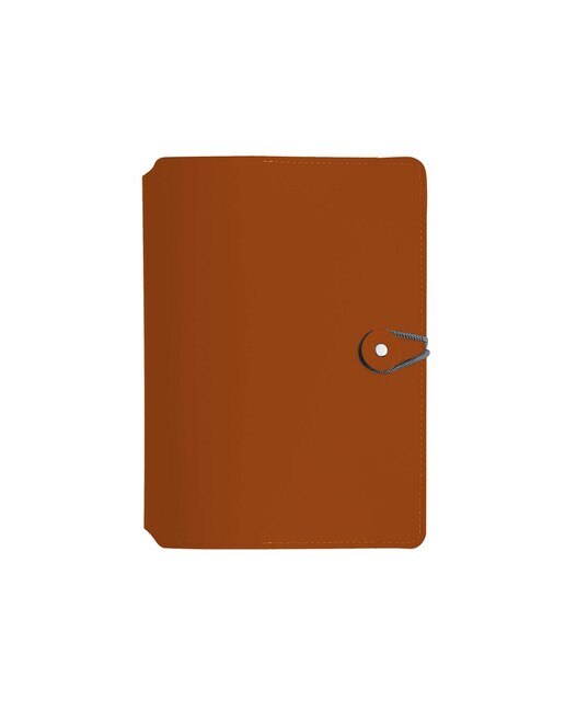 Caderno Madison A5 pautado Vacavaliente camel e cru 2