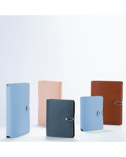 Caderno Madison A5 pautado Vacavaliente camel e cru 4