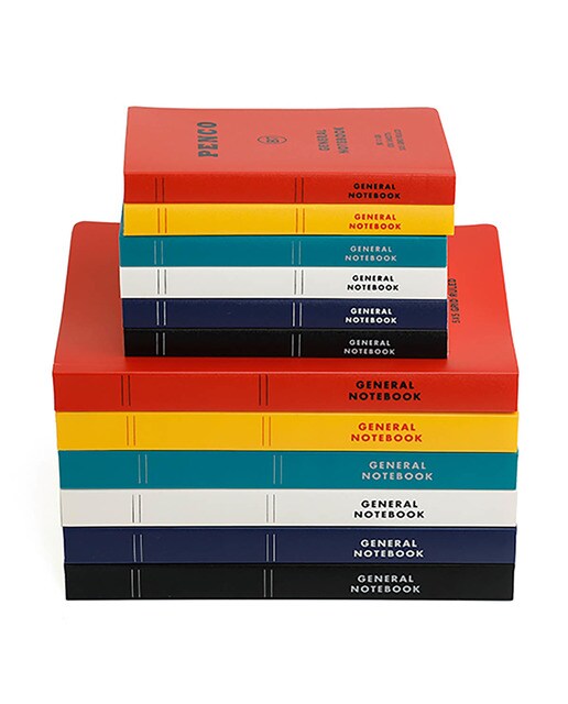 Caderno B7 capa flexivel, quadriculado 5x5 Penco amarelo Amarelo-6
