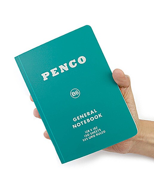 Caderno B6 capa flexivel , quadriculado 5x5 Penco branco Branco-2
