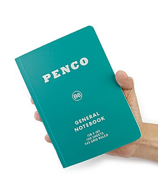 Caderno B6 capa flexivel , quadriculado 5x5 Penco amarelo Amarelo-2