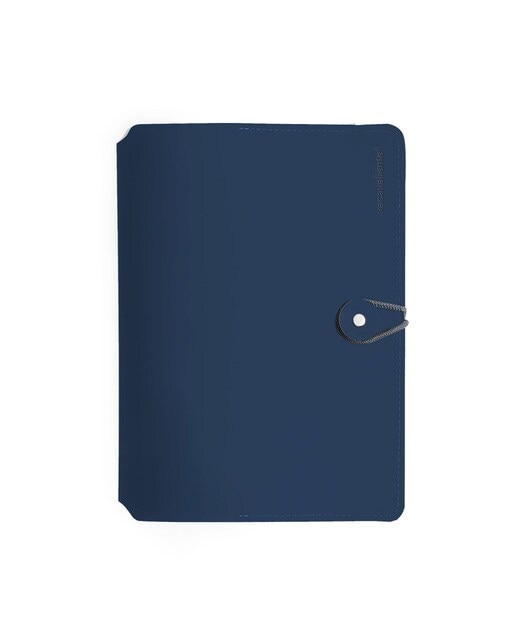 Caderno madison A5 pautado vacavaliente azul oceano 1