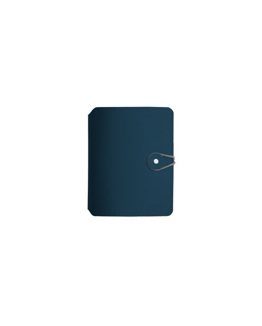 Caderno Madison Button A6 pautado azul majólica azul vacavaliente 1
