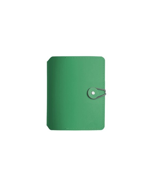 Caderno Madison Button A6 pautado verde lótus vacavaliente 1