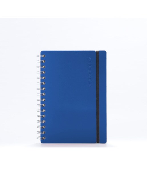 Caderno A5 pautado vacavaliente azul 1