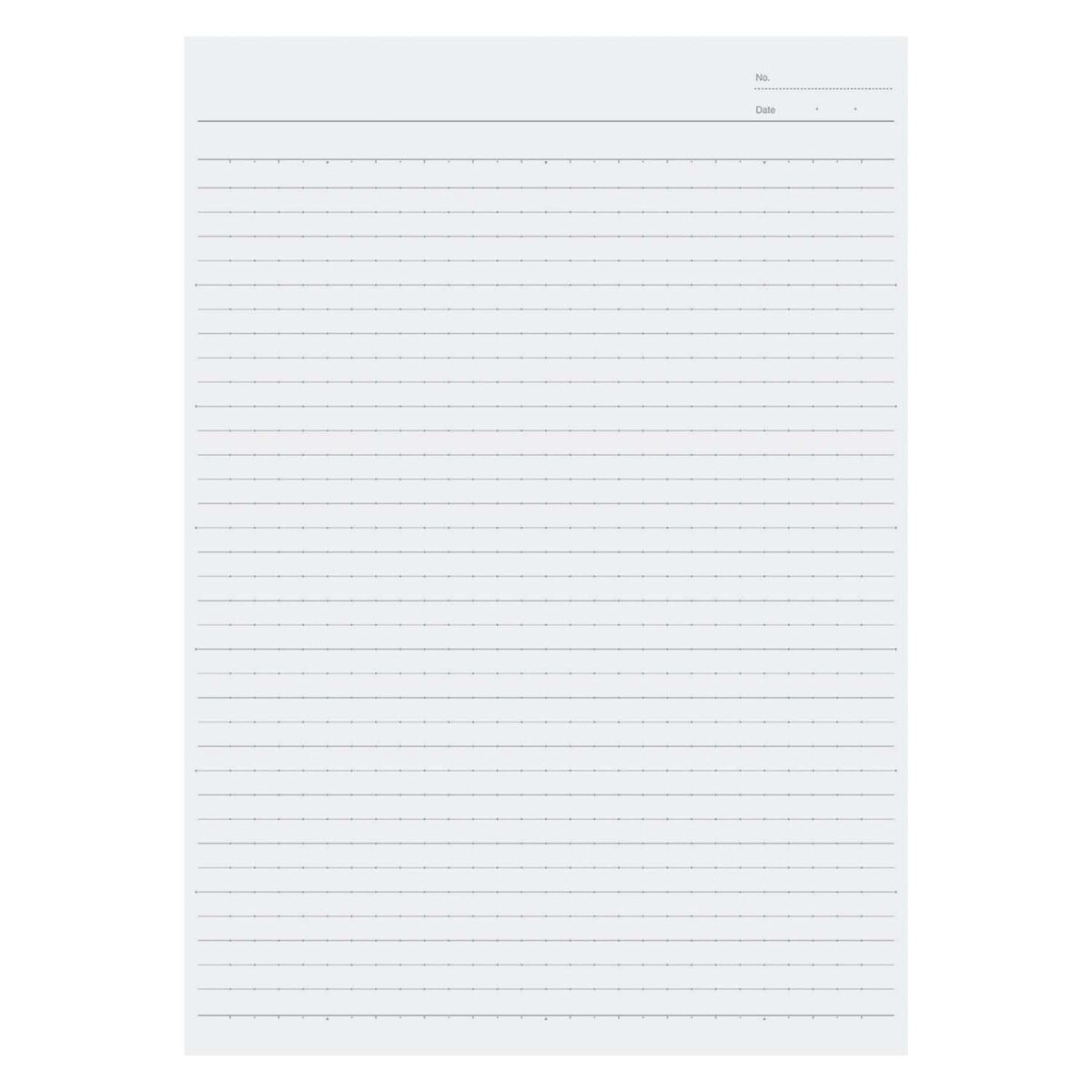 Cuaderno Kokuyo Good Tools B5 Rayado Punto 6mm azul B Blanco-4
