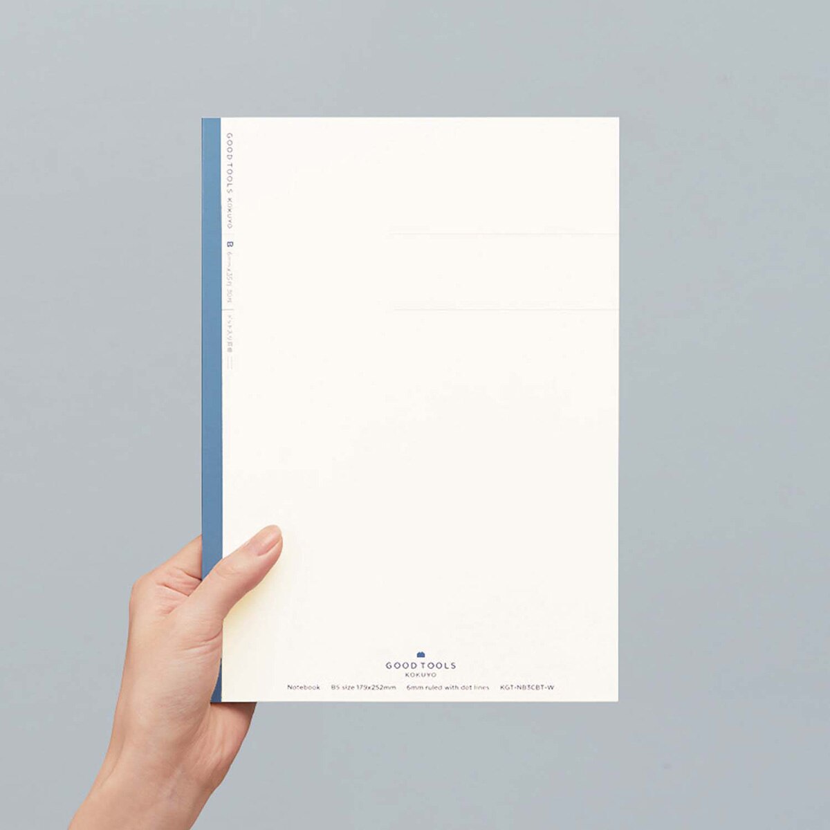 Cuaderno Kokuyo Good Tools B5 Rayado Punto 6mm azul B Blanco-7