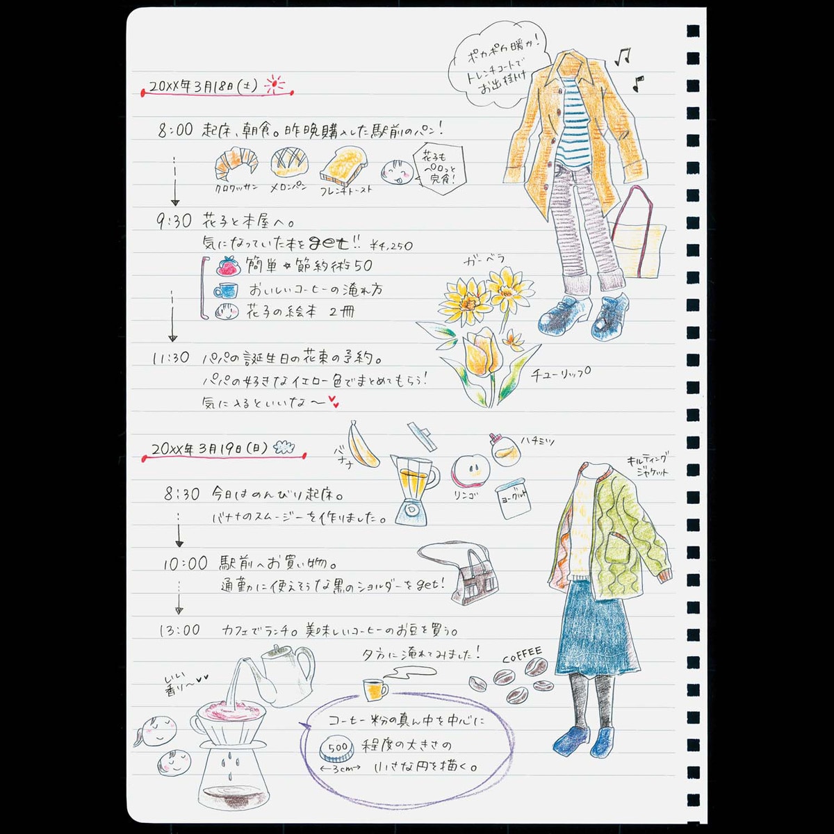 Imagen 2 de Cuaderno anillas flexibles Kokuyo líneas 7mm A5 negro