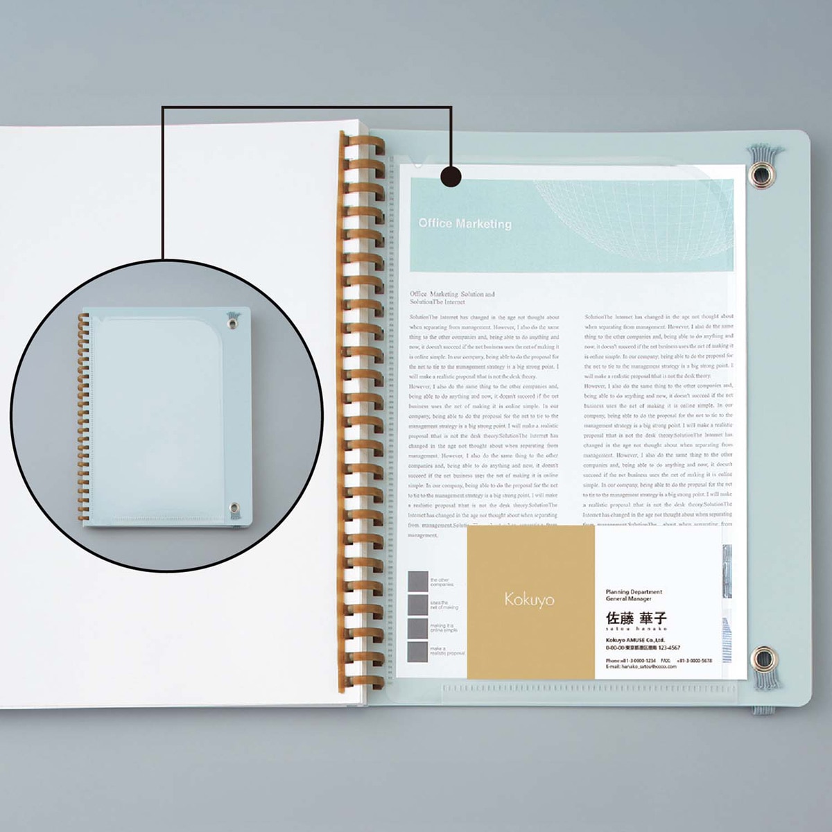 Imagen 14 de Cuaderno anillas flexibles Kokuyo cuadrícula 4 mm A5 rosa