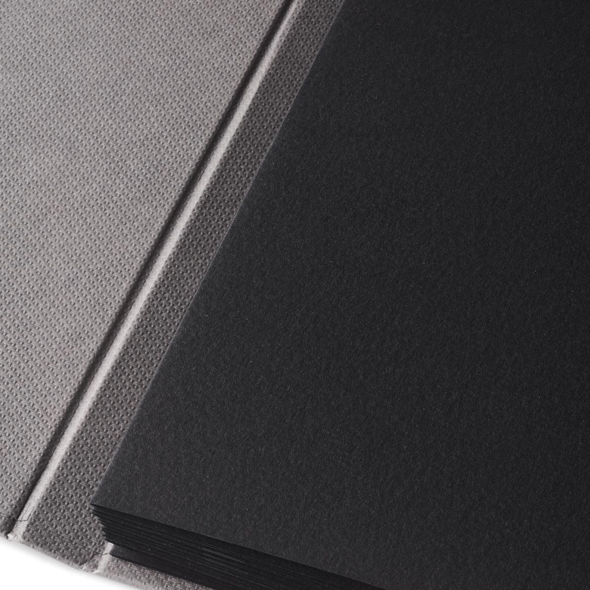 Caderno Fabriano Leporello Cromia 220 g/m2. Capas de Cor Preta com Elastico em Formato 11,5*16,5 cm Preto-3