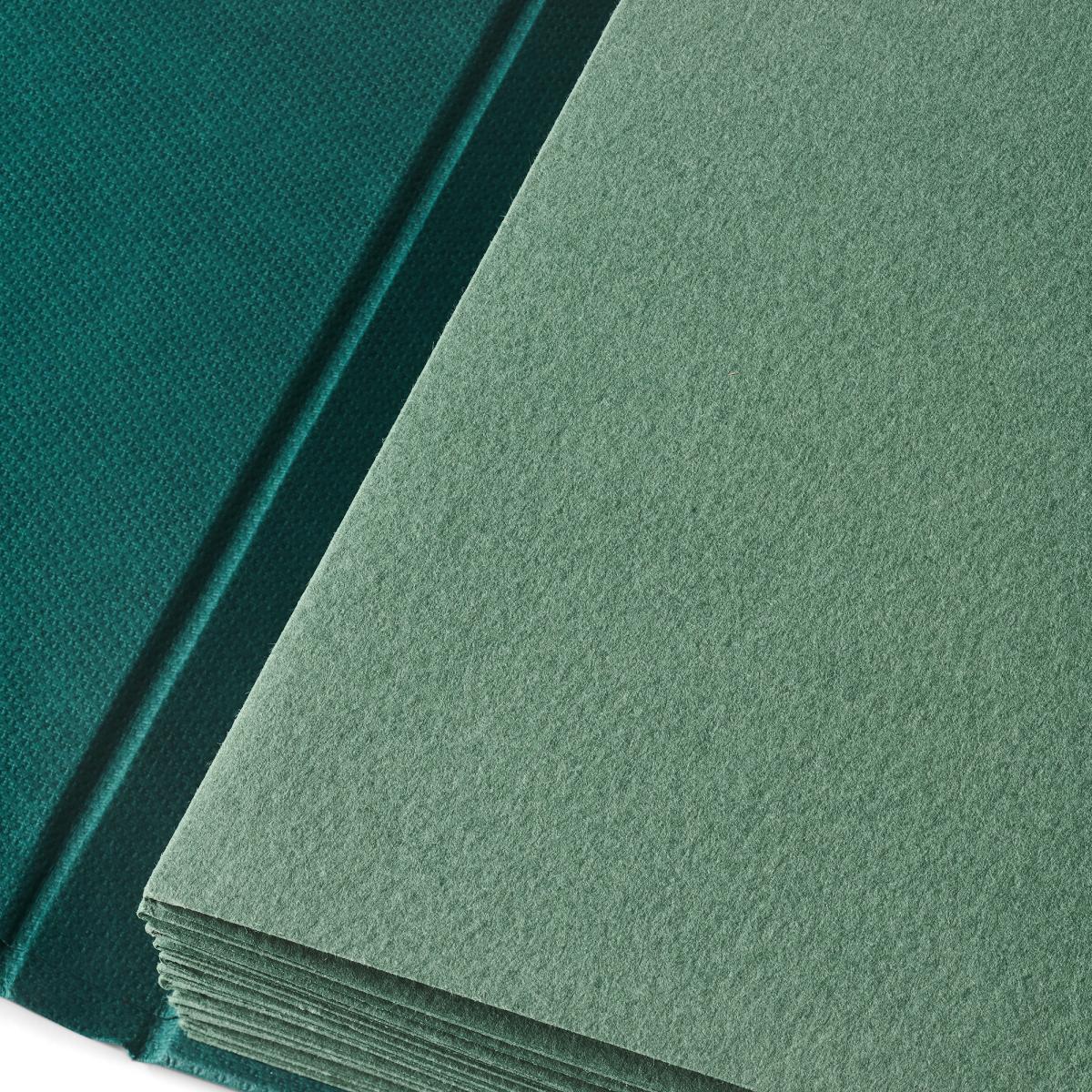 Caderno Fabriano Leporello Cromia 220 g/m2. Capas de Cor Verde com Elastico em Formato 11,5*16,5 cm Verde-3