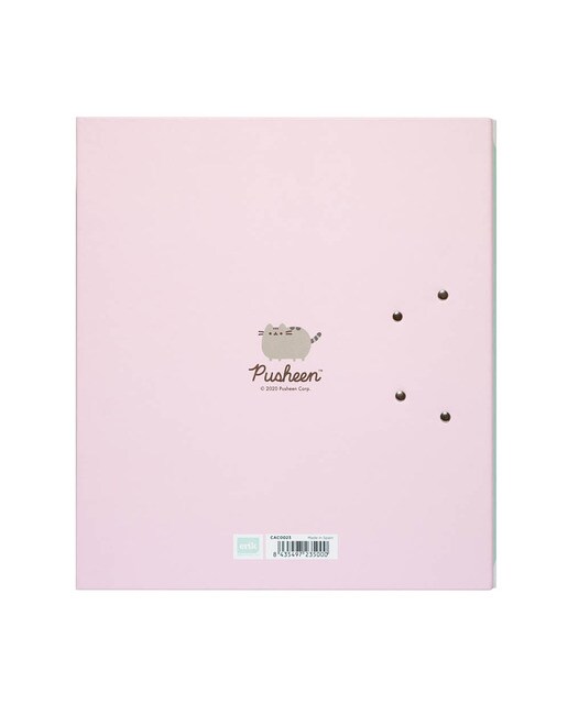Arquivador com Compressor Pusheen 28,5x7x33,5 Verde Verde / Rosa-2