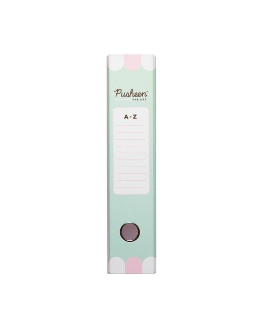 Arquivador com Compressor Pusheen 28,5x7x33,5 Verde Verde / Rosa-4