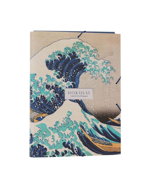 Pasta com Abas Hokusai - Azul e Cinzento Azul / Cinzento-1
