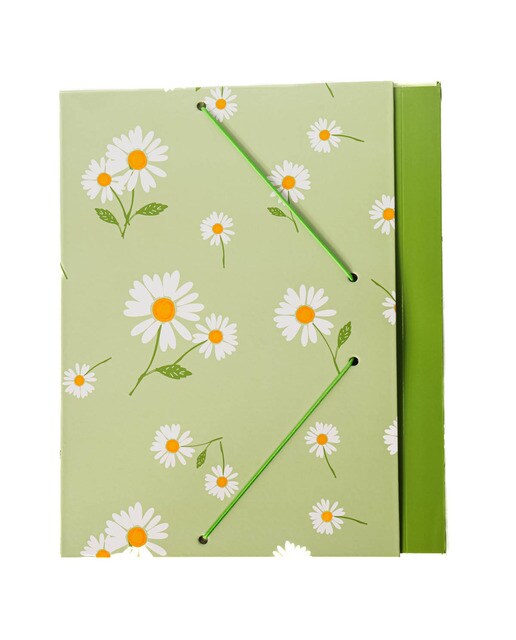 Imagen 0 de Carpeta con gomas margaritas Frost azul /Blanco