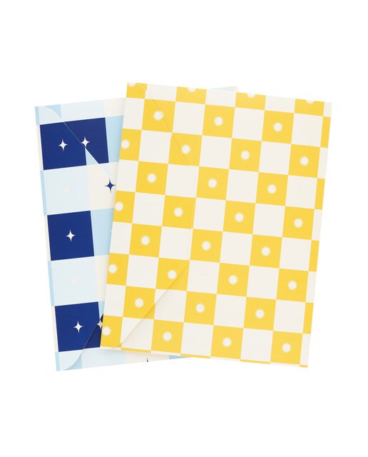 Imagem 0 de Conjunto de 2 pastas tipo envelope Akalia Kokonote Azul