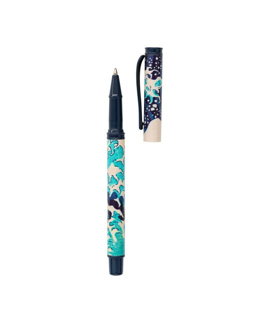 Caneta Esferográfica Hokusai - Azul e Bege Azul / Bege-3