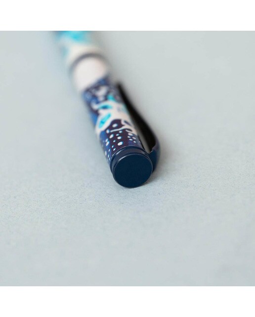Caneta Esferográfica Hokusai - Azul e Bege Azul / Bege-6