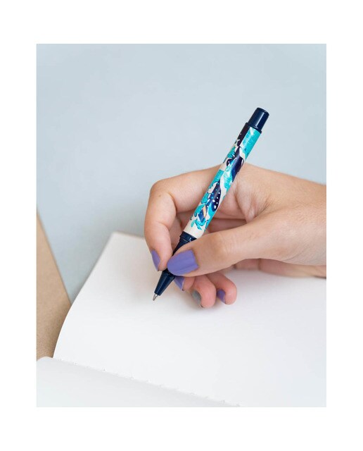 Caneta Esferográfica Hokusai - Azul e Bege Azul / Bege-7