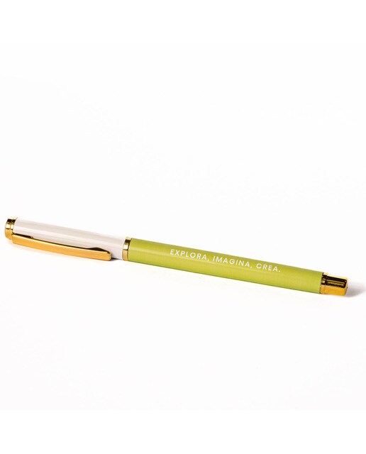 Bolígrafo metálico margaritas Frost verde /Multicolor Verde / Multicolor-1