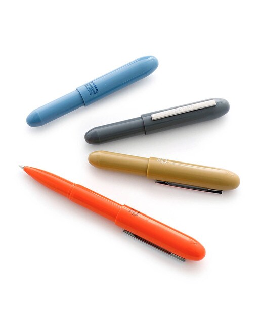 Caneta Bullet 0,7 mm tinta preta à base de óleo Penco azul claro Azul-claro-8