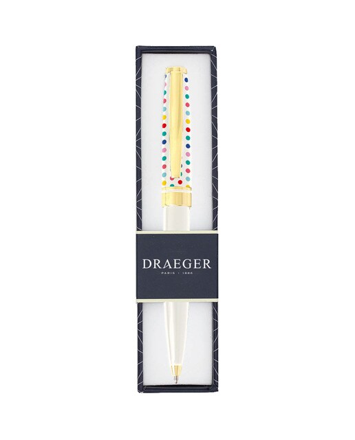 Esferográfica Topos Draeger  branco e multicor Branco / Multicolor-1