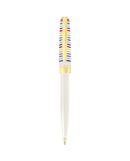 Esferográfica riscas Draeger branco e multicor Branco / Multicolor-2