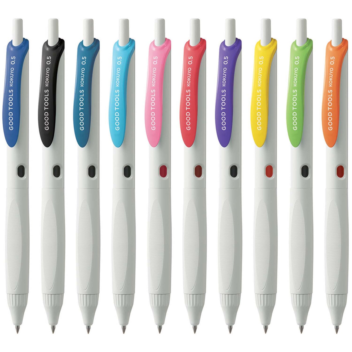 Bolígrafo gel 0.5mm Kokuyo Good Tools azul Negro-22
