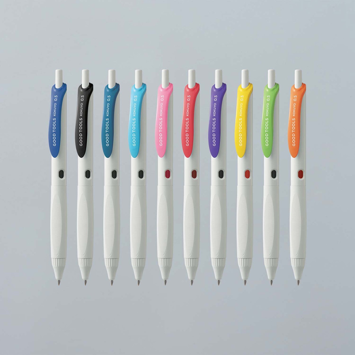 Bolígrafo gel 0.5mm Kokuyo Good Tools azul Negro-23