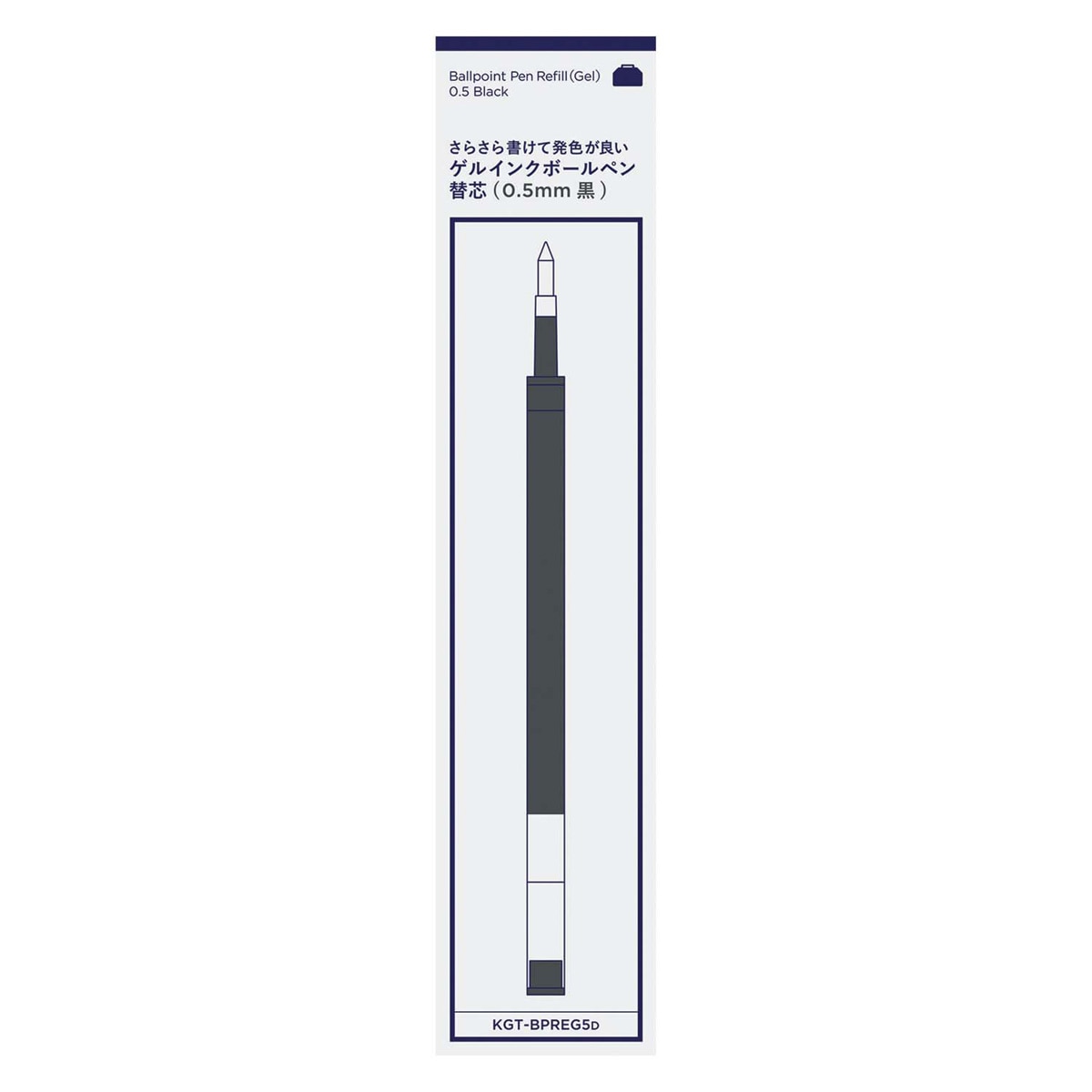 Recambio bolígrafo gel 0.5mm Kokuyo Good Tools negro Negro-7