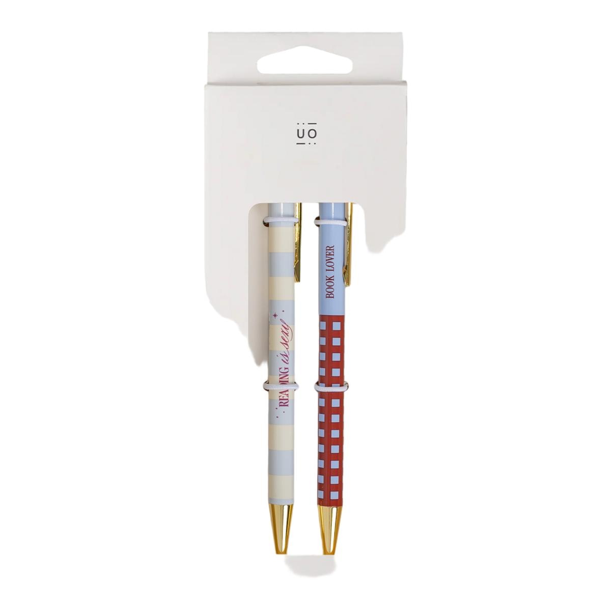 Imagen 0 de Set de Bolis Reading is sexy 2026 UO Tinta Negra y Tinta Azul