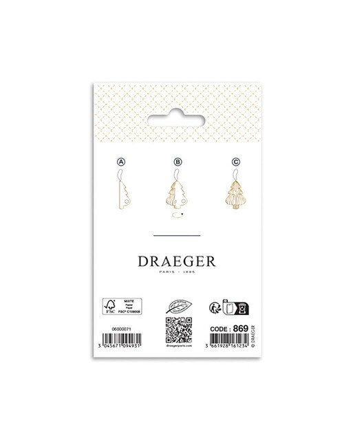 Árvore Decorativa para Pendurar - Branco e Dourado Branco / Dourado-3