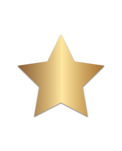 Paquete 300 estrellitas con brillo Draeger doradas Dorado-3