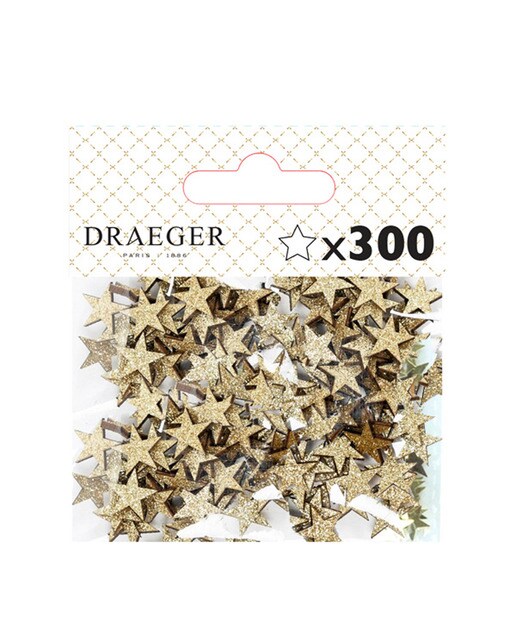 Embalagem 300 Estrelinhas com Glitter - Dourado Dourado-1