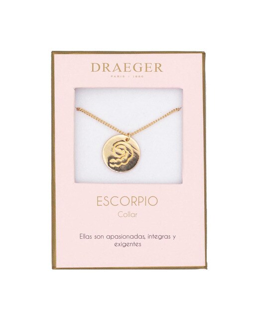 Colar dourado Escorpião sem níquel Dourado-1