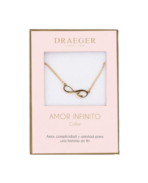 Colar dourado Amor Infinito sem níquel Dourado-1