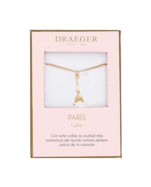 Colar dourado Torre Eiffel sem níquel Dourado-1