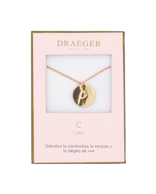 Colar dourado C sem níquel Dourado-1
