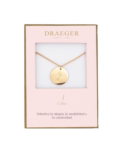 Colar dourado J sem níquel Dourado-1