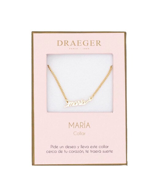 Colar dourado María sem níquel Dourado-1