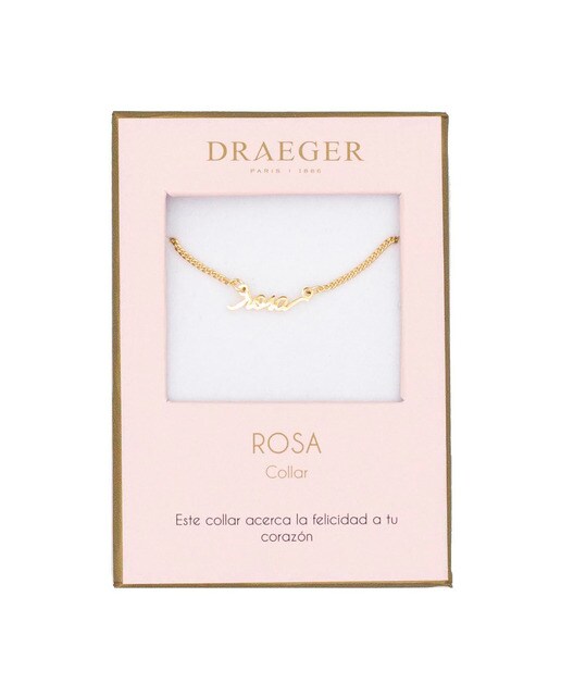 Colar dourado Rosa sem níquel Dourado-1