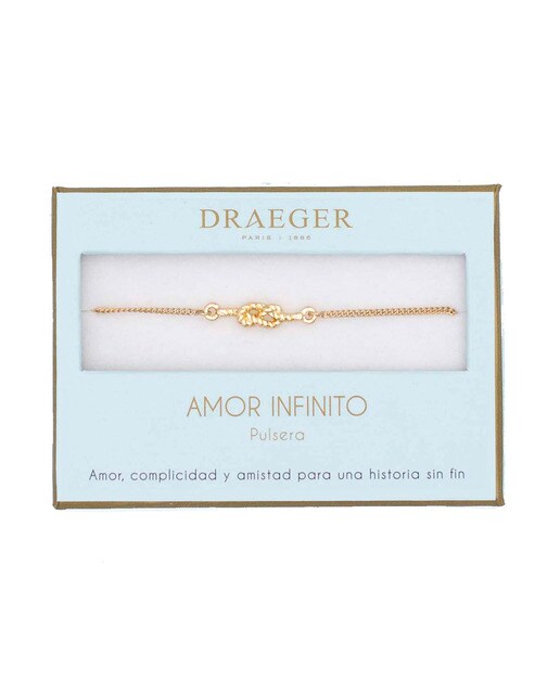 Pulseira dourada Nó Amor Infinito sem níquel Dourado-1