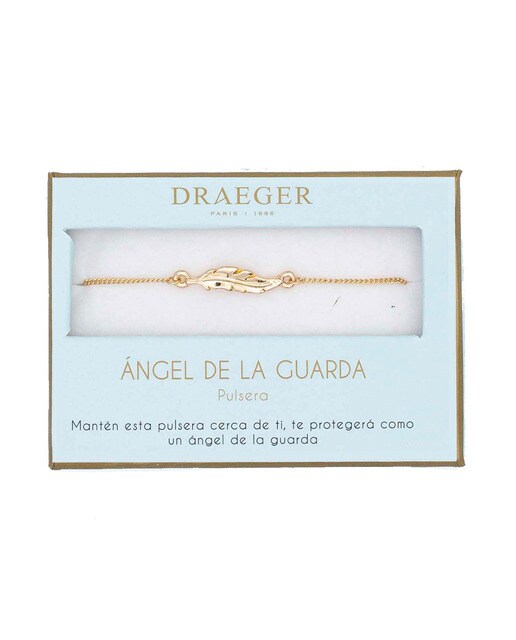 Pulseira dourada Anjo da Guarda sem níquel Dourado-1