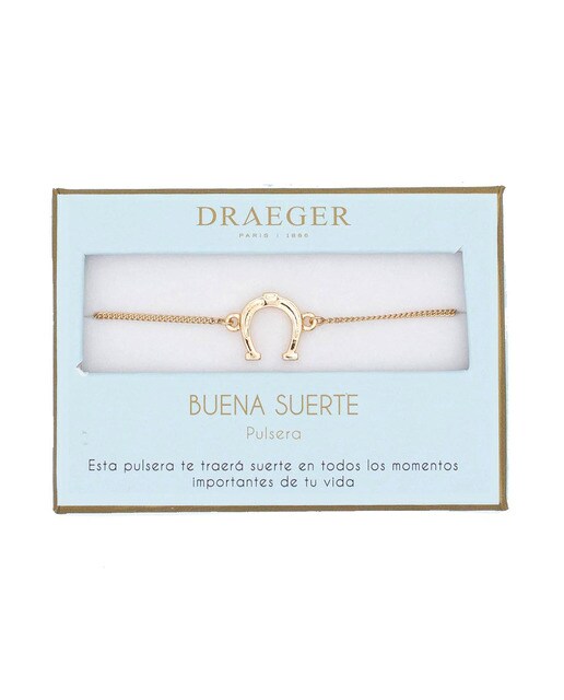 Pulseira dourada Boa Sorte Ferradura sem níquel Dourado-1